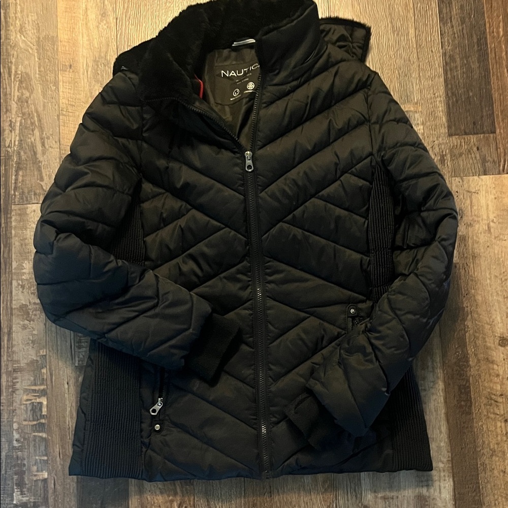 Nautica Women's Black Puffer Jacket